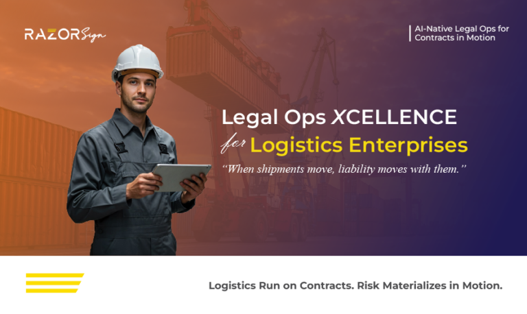 Logistics Contract Signing Logistics Contract Management Brochure | RazorSign
